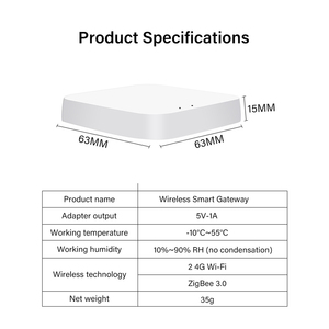 Tuya проводной беспроводной ZigBee умный шлюз USB Bluetooth материя многорежимные шлюзы - Product Image 4