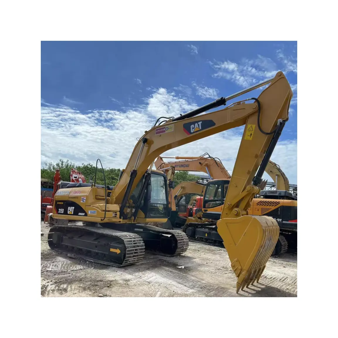 Excavadora hidráulica de segunda mano CAT 315D, maquinaria de construcción, en buen estado de trabajo, en stock