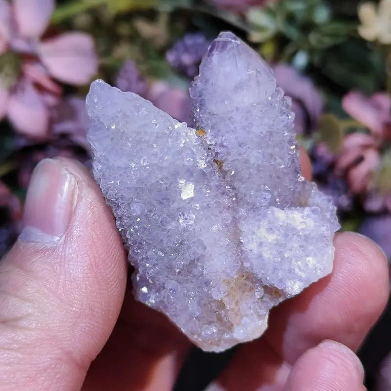 Venta al por mayor pequeño ángel natural brillante Aura Spirite cuarzo cristal geoda RACIMO