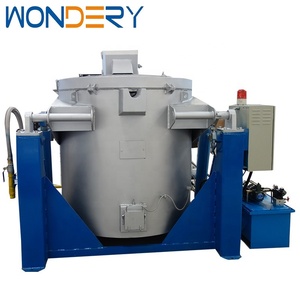 Four de fusion de faite en aluminium, brûleur à gaz, 350 degrés, Type inclinable, 800 kg