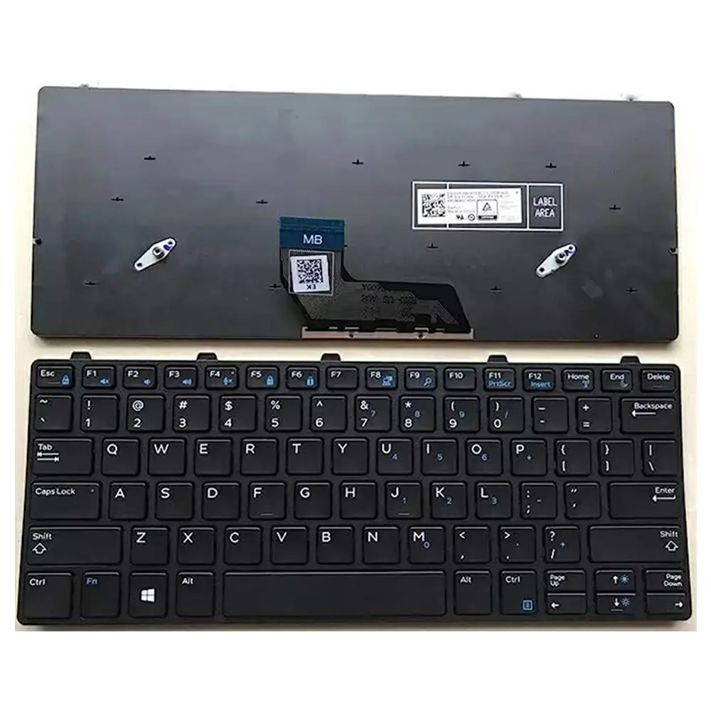 343NN Nuevo reemplazo de teclado estadounidense para Dell Latitude 3190 Original de alta calidad negro