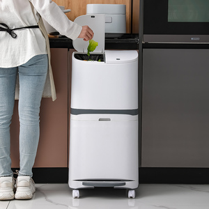 ホテル & オフィスキッチン廃棄物管理用2024大型スタンディングPPゴミ箱