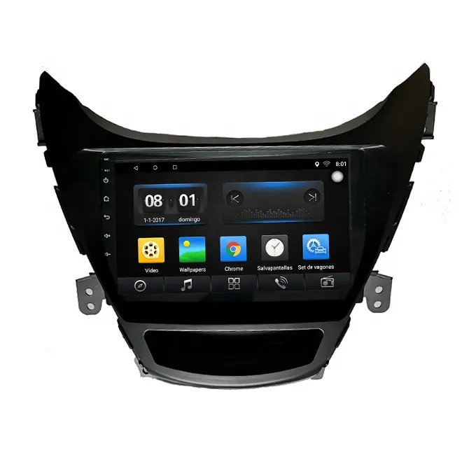 Para Hyundai Elantra 9 pulgadas Android auto Radio estéreo reproductor de DVD HD pantalla táctil de Radio de navegación GPS