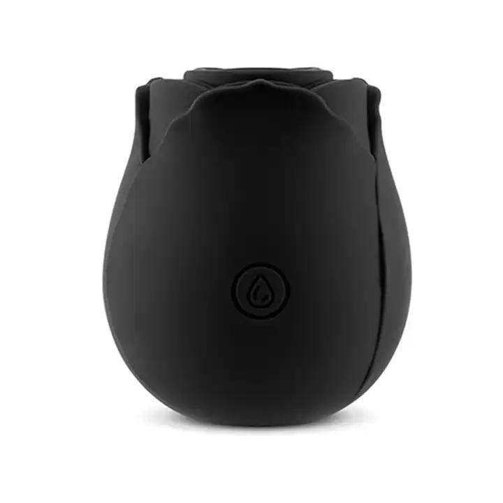 Vibrador de succión Rose-Negro