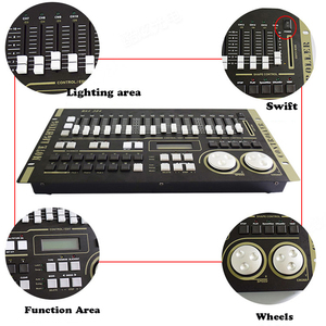 Potente DMX 512 Controller Max 512 Console Mixer di illuminazione da palcoscenico buono per luci PAR a LED con testa mobile con programmi integrati - Product Image 5