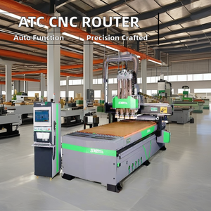 Heavy Duty Automatic <strong>CNC</strong> <strong>Router</strong> Liner Motor Drive ATC Nesting Features New Condition PLC Gear Core Easy <strong>Loading</strong> <strong>Unloading</strong> - Product Image 2