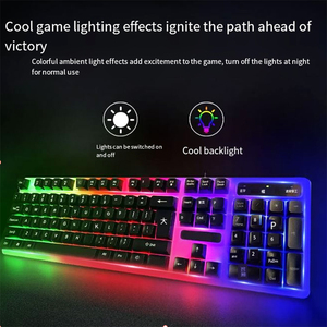 Factory-made RGB Backlit Mechanical <strong>Keyboard</strong> <strong>Mouse</strong> <strong>Combo</strong> <strong>Computer</strong> PC Laptop Colorful Gaming <strong>Keyboard</strong> <strong>Mouse</strong> Set - Product Image 4