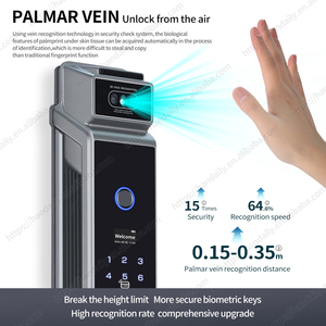 Serratura digitale HanDaily della fabbrica Tuya Video citofono riconoscimento del volto intelligente serratura biometrica della porta della vena del palmo - Product Image 2