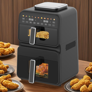 Zwei-Zonen-Luft fritte use mit 11 vor eingestellten Programmen Große Kapazität 4,5 l 6,5 l LED-Anzeige Öl freie Friteuse mit doppelter Steuerung - Product Image 6