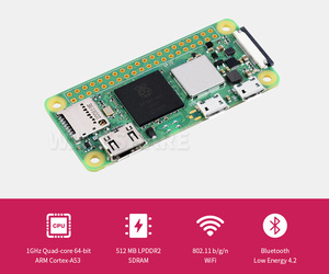 Misuxin Original <strong>Raspberry</strong> <strong>Pi</strong> Zero 2W 2 W, 1GHz Quad-Core <strong>CPU</strong>, 512MB RAM, WiFi, BLE4.2 ,RP3A0 - Product Image 2