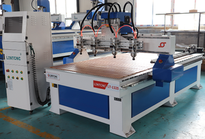 Máquina de carpintería con enrutador Cnc 3D, cabezales múltiples, cilindro de 4 ejes, enrutador Cnc de madera 1325 1530, máquina de corte Cnc de madera con husillos múltiples - Product Image 5
