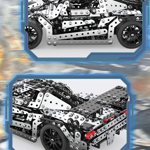 模型3D金属模型套件赛车男孩智能手工组装模型批发 - Product Image 4