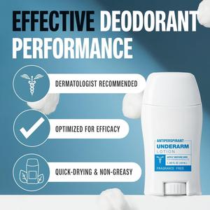Fragrance-Free Underarm Deodorant Antiperspirant Combat Excessive <strong>Sweating</strong> Irritation Lasts Fresh Dry All Day Hyperhidrosis - Product Image 4