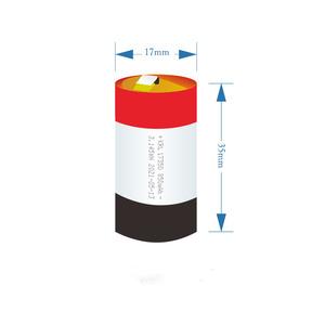 Factory Sales 3.7V Cylindrical 17350 Lithium Ion <strong>Battery</strong> 850mah Rechargeable Li Ion <strong>Battery</strong> - Product Image 2