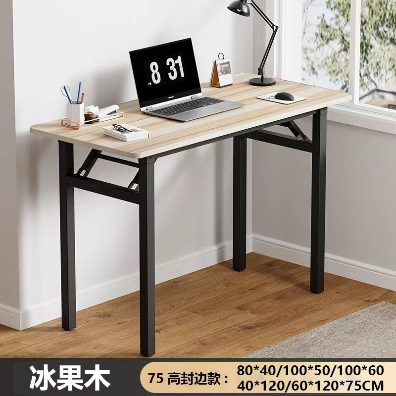 Spring table, single layer, 60*120*75 cm, made of ice-fruit wood.