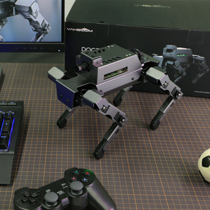 Yahboom Quadruped Bionic Robot köpek AI görsel tanıma fonksiyonları ile Python programlama dayalı ahududu Pi 5