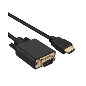 HD TV VGA altın kaplama dönüşüm kablosu 1.8m için kafa sınır ötesi projeksiyon PVC ceket örgü 5mm dış çap siyah torbalı - Product Image 6