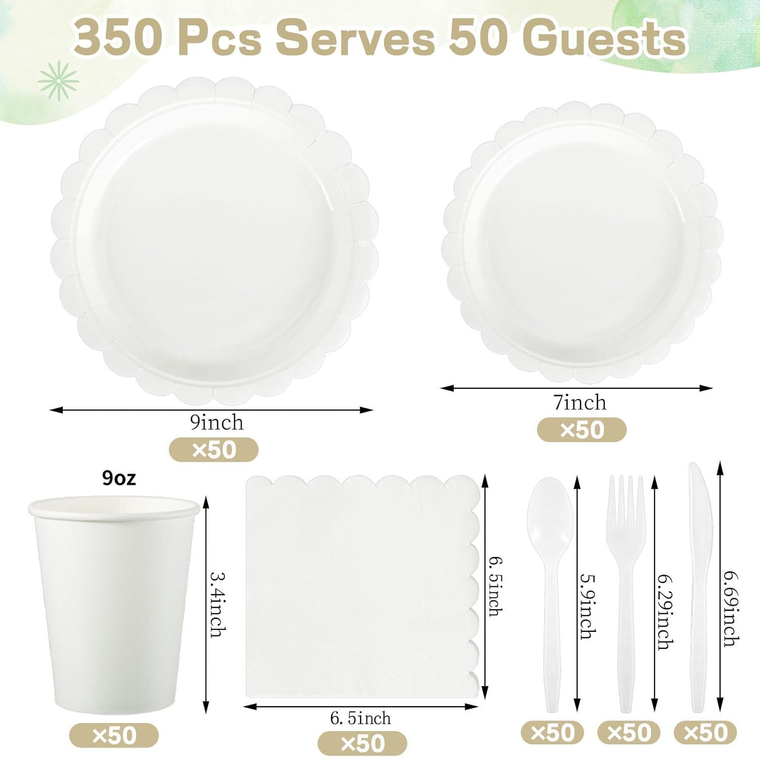 8 Blanco 50 personas