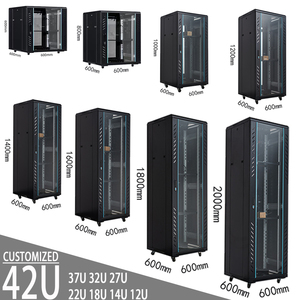 OEM 19 pollici di progettazione di fabbrica Server Rack Cabinet DDF ingresso dati per esterni armadi di rete in acciaio 12U 14U 18U 22U 37U Stock