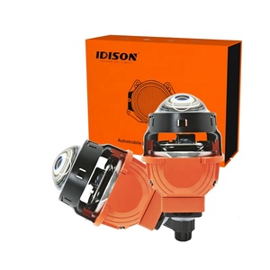 IDISON T26W 2.5 inç süper parlak ampul çift ışık fincan 2 ışık kaynakları yüksek ışın 5000Lux Bi-led projektör Lens için araba - Product Image 1