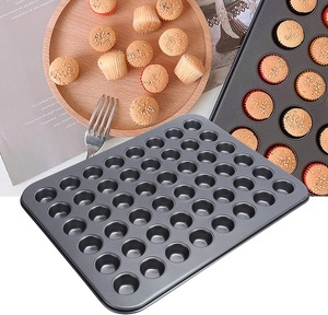 Büyük 48 bardak Muffin kalıbı karbon çelik Mega kek fırın tepsisi yapışmaz Bakeware Pan pişirme kek kalıbı fırın fırında