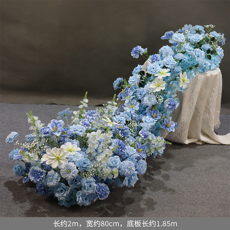 2m blue chihiro rose waterfall flower-suction cup