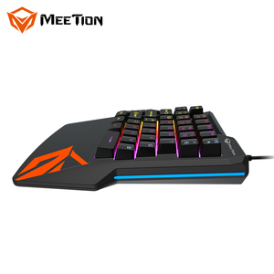MeeTion CO015 Günstige UK Layout Wired Gamer Controller Konverter Adapter Hintergrund beleuchtete Einhand-Gaming-Tastatur und Maus Combo - Product Image 4