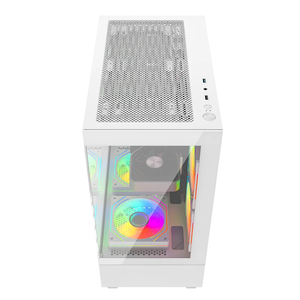 ZeroMaster Aluminum Tempered Glass ATX Mid Tower <strong>Computer</strong> Case With Cooling Fan for Gaming <strong>Optimized</strong> CPU Performance - Product Image 3