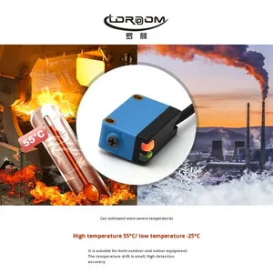 Luo para Ge B3G Interruptor de sensor fotoeléctrico cuadrado 12-24VDC Sensor láser de tipo de supresión de fondo de reflexión difusa - Product Image 4