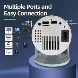Hy300 Home Mini Projetor Sem Fio 4K HD portátil WIFI6 Inteligente <span class=keywords><strong>Android</strong></span> 12 1080P levou Projetores HD Home Theater para telefone