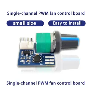 Módulo controlador de velocidad del motor PWM de 12V de un solo canal Regulador de velocidad del ventilador ajustable con interruptor de Gobernador Producto IC - Product Image 2