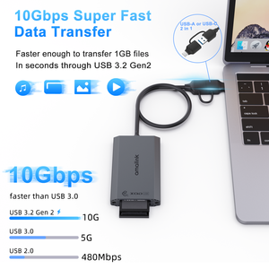 เครื่องอ่านการ์ด CF Express Type B USB 3.2 Gen 2 10 Gbps รองรับ USB-C หรือ OTN-P1 USB-A - Product Image 3