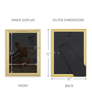 Wholesale Decorative Home Custom Black <strong>White</strong> Gold Plastic PS <strong>4x6</strong> 5x7 8X10 Table Desk Picture <strong>Frame</strong> Photo <strong>Frame</strong> - Product Image 2