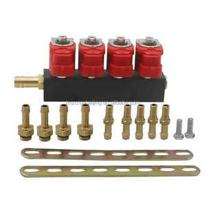 Cng Gas Rail Injector Sequential Injection Repair Common Injector Lpg Kit Injector Rail 4cyl Cng Fuel 2ohm 3ohm for Auto <strong>Parts</strong> - Product Image 6