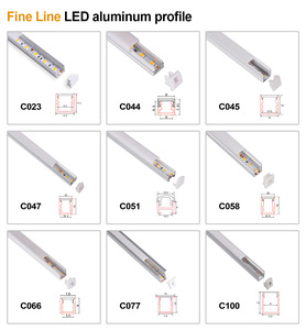 Led alüminyum profil yılında merdiven led şerit aydınlatma 1m 2m 3m bükülebilir sıva için COXO sıva - Product Image 5