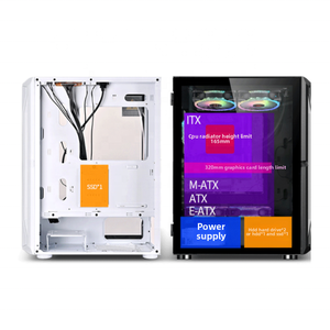 Großhandel OEM-Computer-Teile E-ATX ATX MATX ITX Gaming-PC-Gehäuse Kabel management Computer gehäuse mit transparenter Schiebetür - Product Image 5