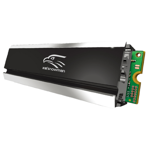 Pupazzo di neve LOGO M.2 Computer SSD copertura dissipatore di calore in alluminio intero con cuscinetti a sfera ventole e raffreddamento per Hard disk set di applicazioni - Product Image 1