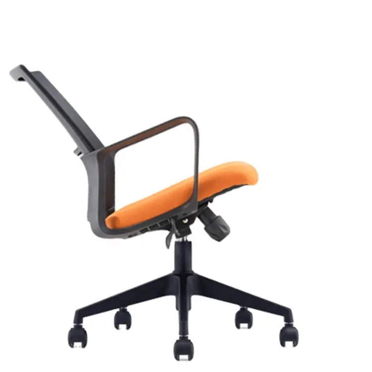 Silla de oficina con respaldo alto hecha en China, silla de ordenador con ruedas y mecanismo de mariposa