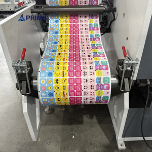 Voll automatische Etiketten aufkleber Non-Stop-Aufwickel maschine mit automatischem Entladen des Slitters
