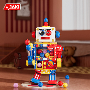 JAKIファンキーロボットビルディングブロック玩具アセンブル変形子供工学学習のための漫画モデル - Product Image 3