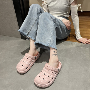 DL123新モデル軽量快適エヴァ女性下駄靴ホリーアッパー付き