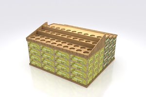 Siêu thị gỗ Trái Cây Rau Kệ hiển thị giá đứng sầu riêng hiển thị giá - Product Image 3