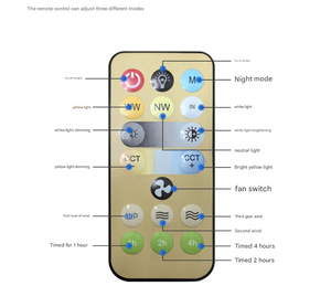 智能超亮发光二极管吊扇可变三速调光家用静音强风摇头功能 - Product Image 4