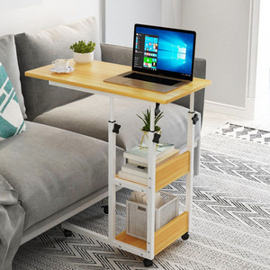 Trabajo en casa, cama de madera de escritorio del ordenador portátil fijo extraíble altura ajustar la computadora de escritorio de café desayuno mesa de servicio - Product Image 3