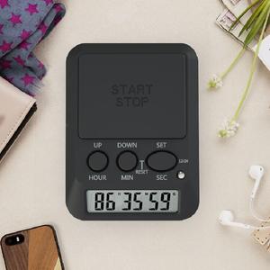 多機能デジタルキッチンタイマーカウントアップ & ダウンアラームリング大きなロゴエリアLCDデジタルタイマーバッキングライト付き