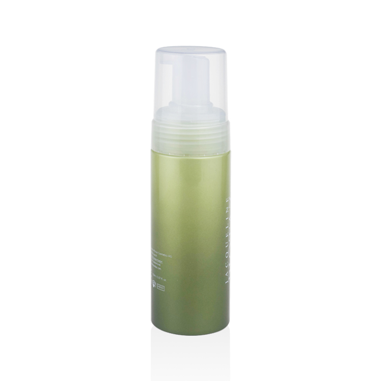Botella verde degradado + bomba blanca