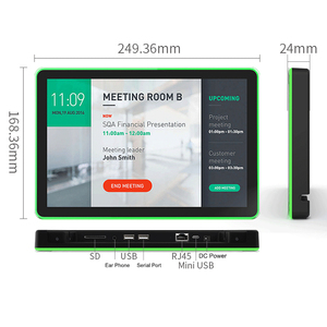 Pantalla táctil Lcd montada en la pared Poe Power Nfc con barras de luz Led Sistema de reserva Conferencia Android Sala de reuniones Tablet - Product Image 6
