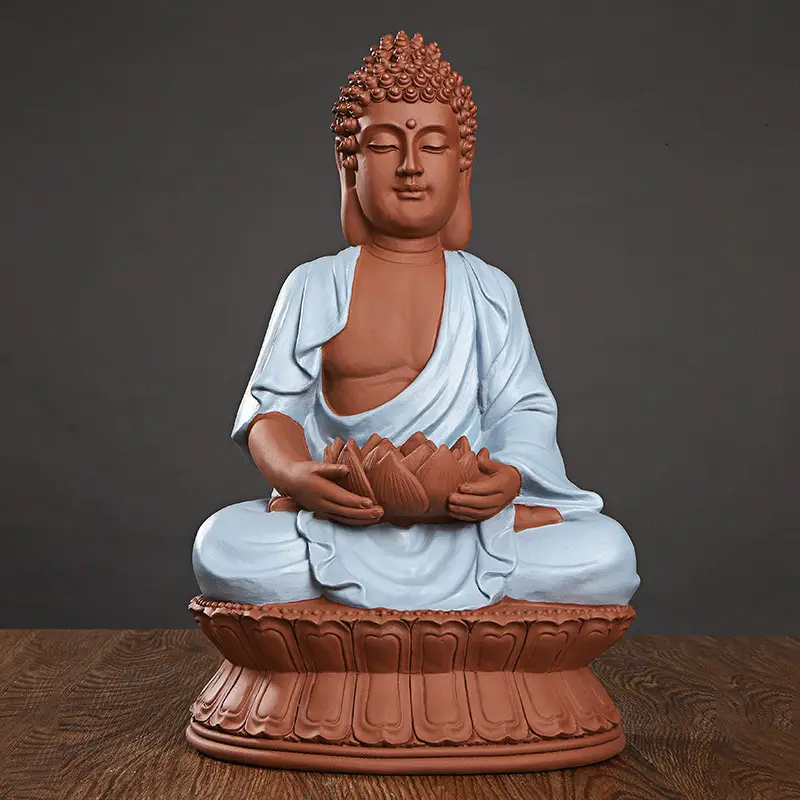 Jiayi-estatua china de resina para decoración del hogar, estatua de Buda Zen para sala de estar y porche
