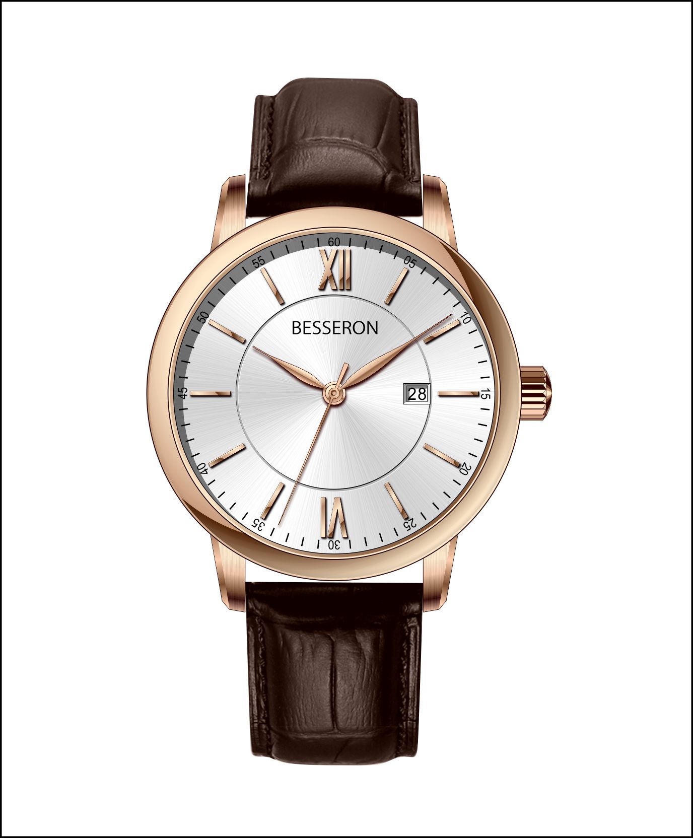 montre en cuir simple 14
