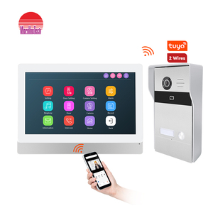 Sistema DE SEGURIDAD TUYA, videoportero con resolución de 1080p, intercomunicador para apartamentos planos, desbloqueo con la aplicación Tuya
